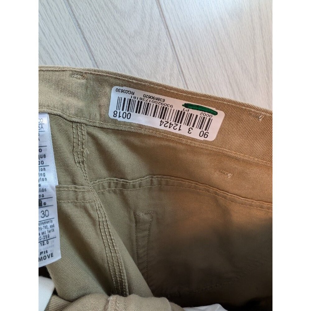 Mens 36x30 Carhartt FRB159-GKH FR Flame Resistant Canvas Pants Workwear - Picture 9 of 11